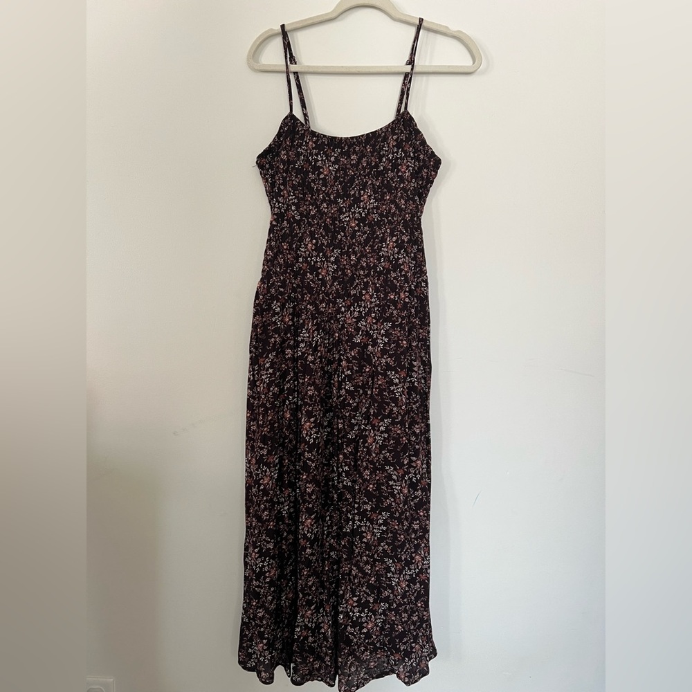 Brown floral sundress
